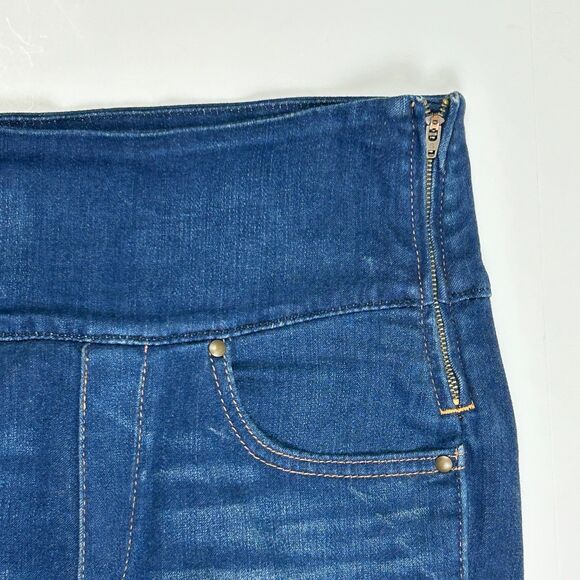 Spanx Signature Straight Jeans Shaping Stretch Waist Denim Pants High Waist 28 - Picture 4 of 12